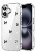 Mey İthalat® iPhone 16 Fiyonk Desenli Kapak - Desen 8