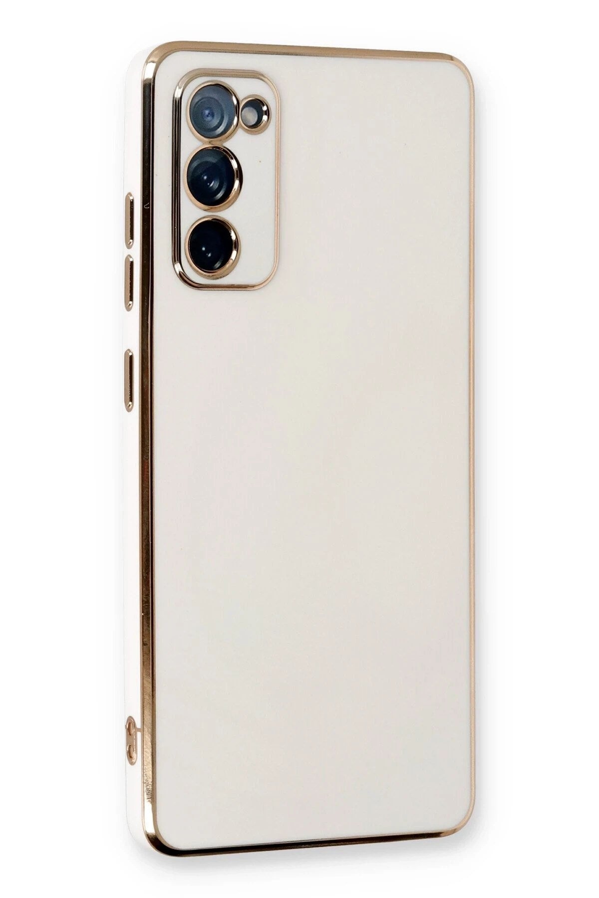 Mey İthalat® Samsung Galaxy S20 FE Kılıf Volet Silikon - Beyaz