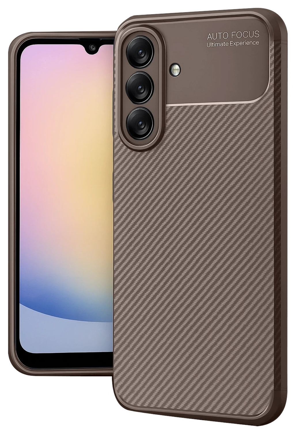 Mey İthalat® Samsung Galaxy A17 5G Auto Focus Karbon Kapak - Kahverengi