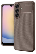 Mey İthalat® Samsung Galaxy A17 5G Auto Focus Karbon Kapak - Kahverengi