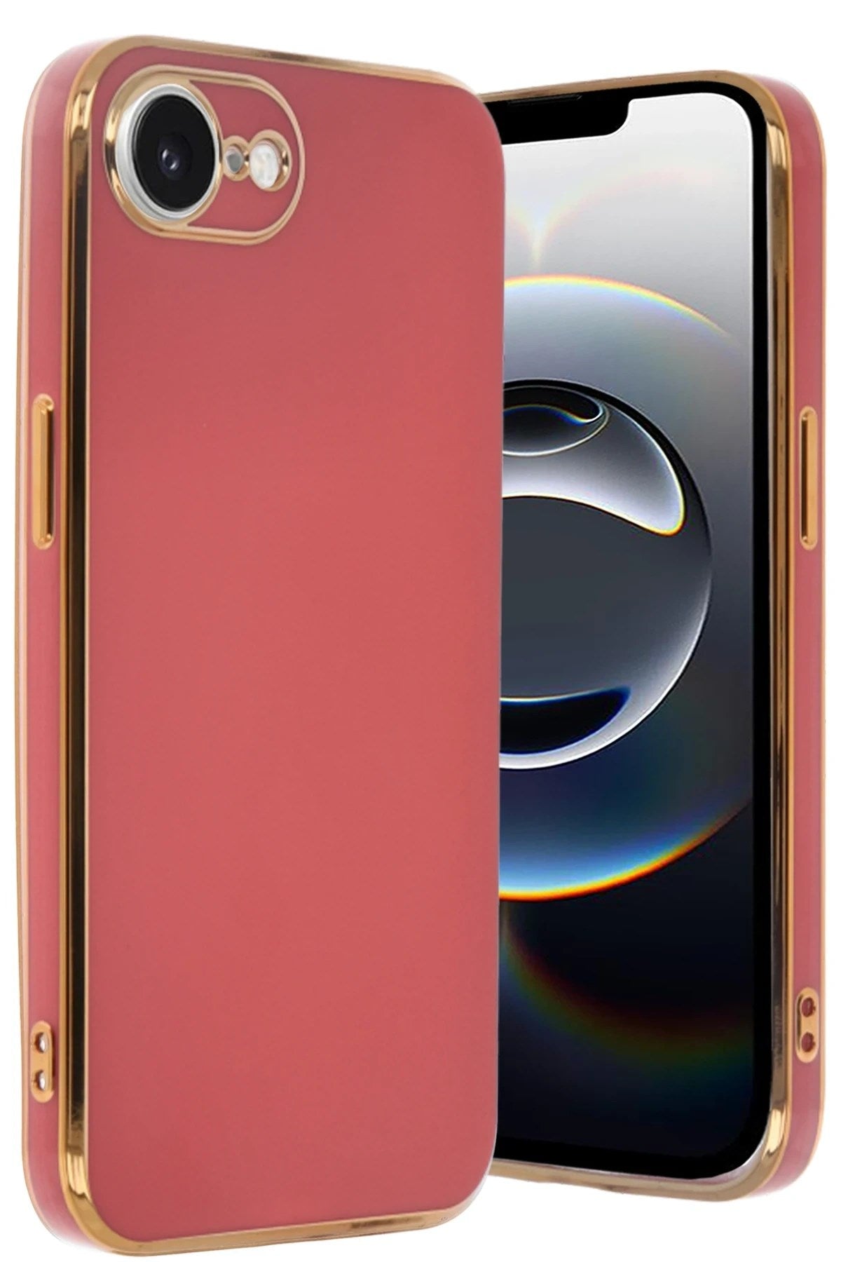 Mey İthalat® iPhone 16E Kılıf Volet Silikon - Kırmızı