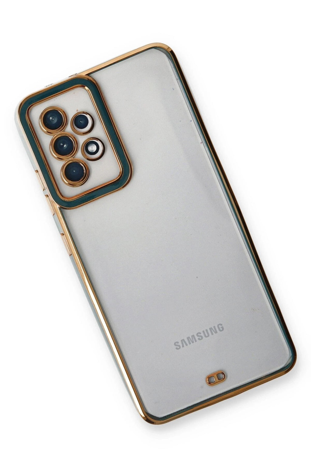 Mey İthalat® Samsung Galaxy A53 5G Kılıf Liva Lens Silikon - Yeşil