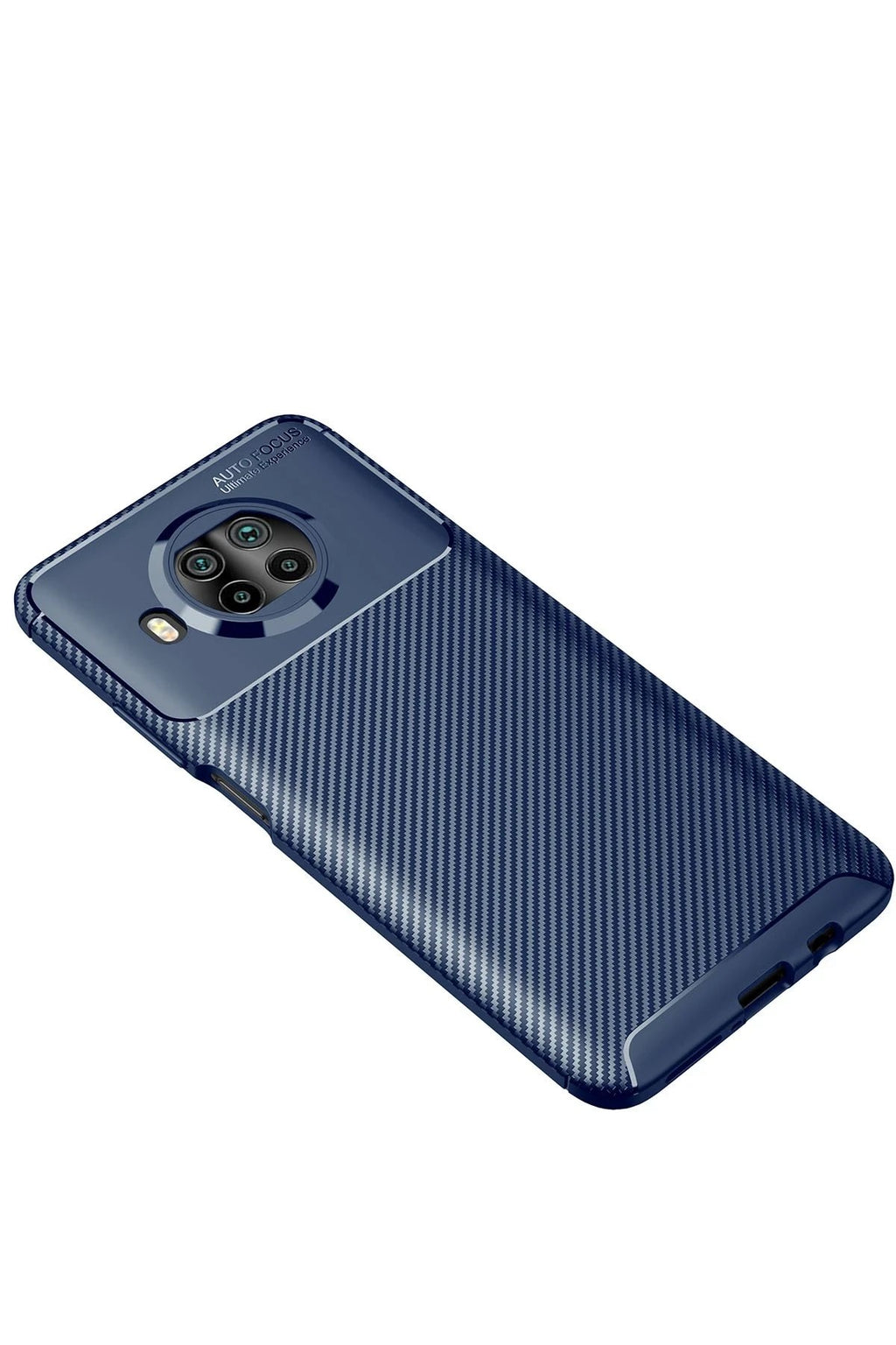 Mey İthalat® Mi 10T Lite Kılıf Auto Focus Karbon Kapak - Lacivert