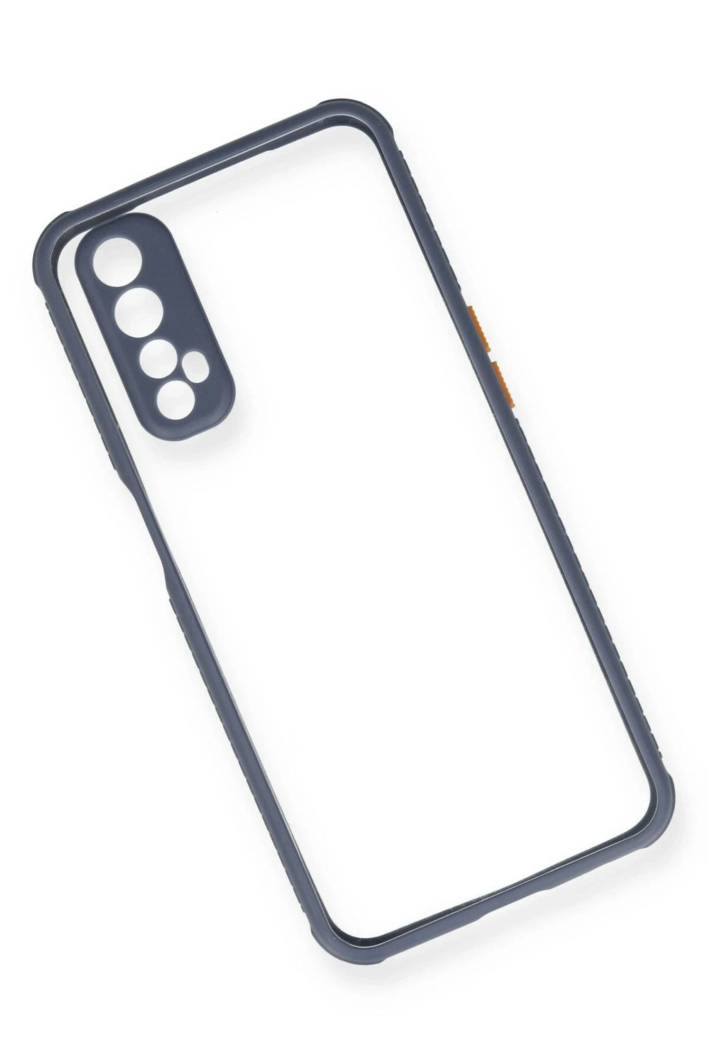 Mey İthalat® Realme 7 Kılıf Miami Şeffaf Silikon - Gri