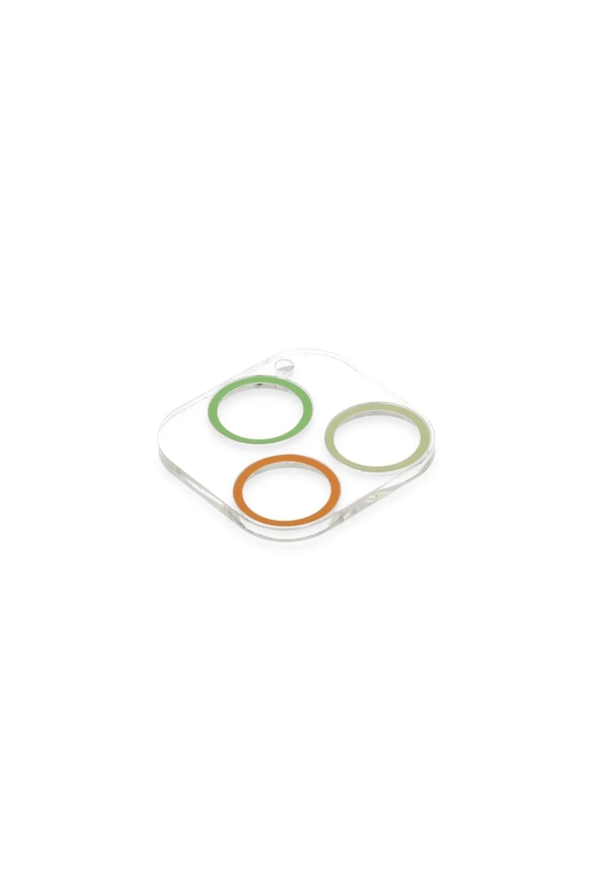 Mey İthalat® iPhone 12 Pro Max Renkli Kamera Lens Koruma Cam - Sarı-Turuncu