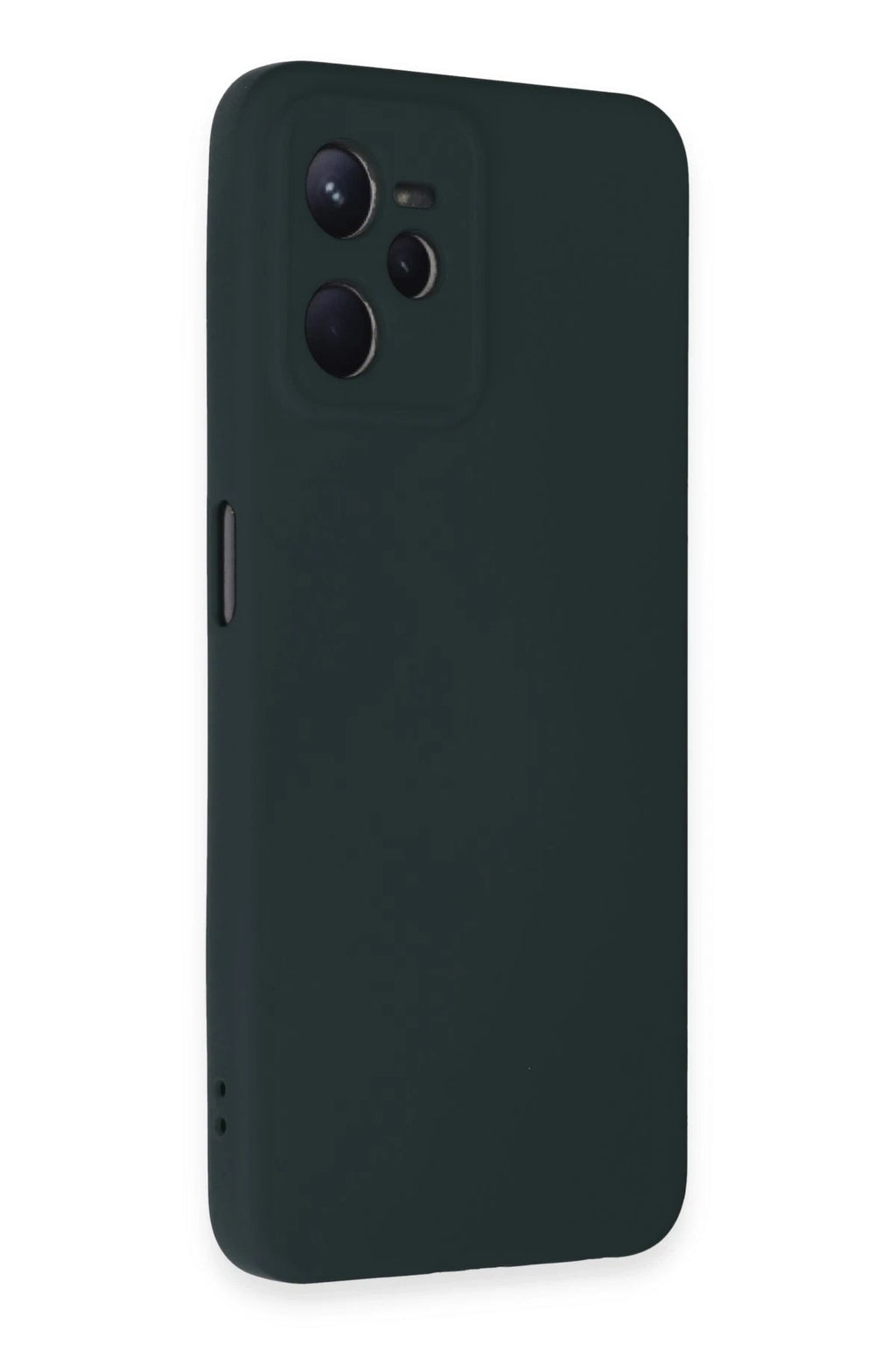 Mey İthalat® Realme C35 Kılıf Nano içi Kadife Silikon - Koyu Yeşil
