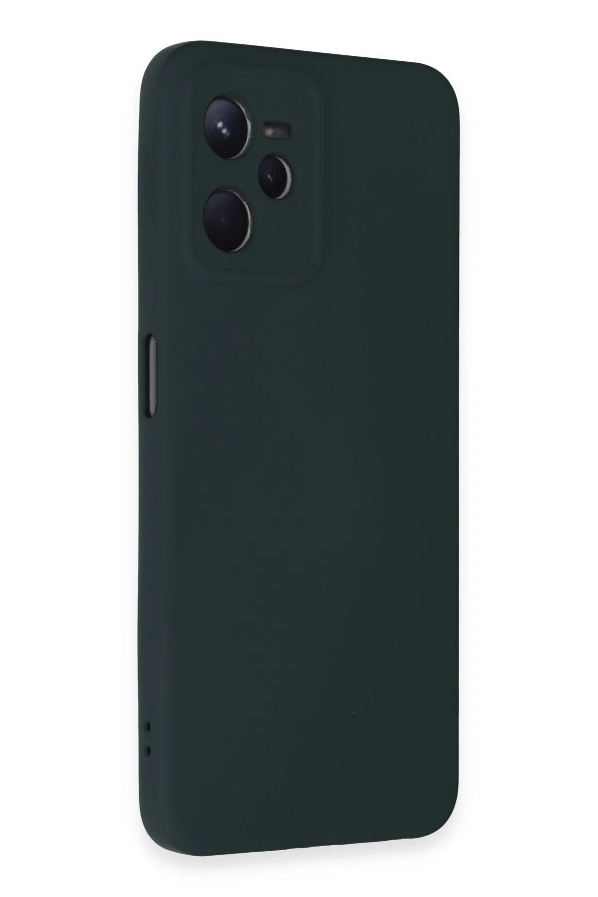 Mey İthalat® Realme C35 Kılıf Nano içi Kadife Silikon - Koyu Yeşil