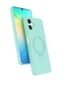 Mey İthalat® Samsung Galaxy A06 Regal Magsafe Standlı Kapak - Su Yeşili