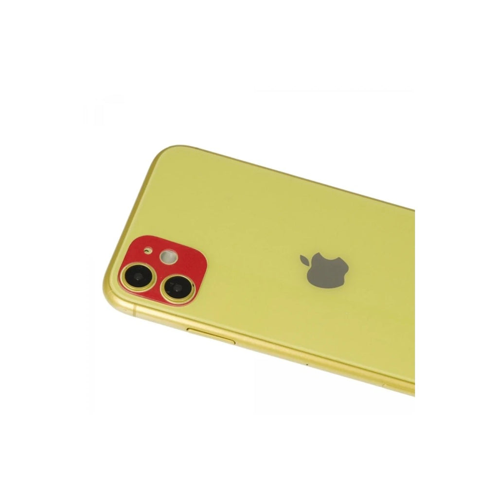Mey İthalat® iPhone 11 Rainbow Kamera Lens Koruma Cam - Kırmızı