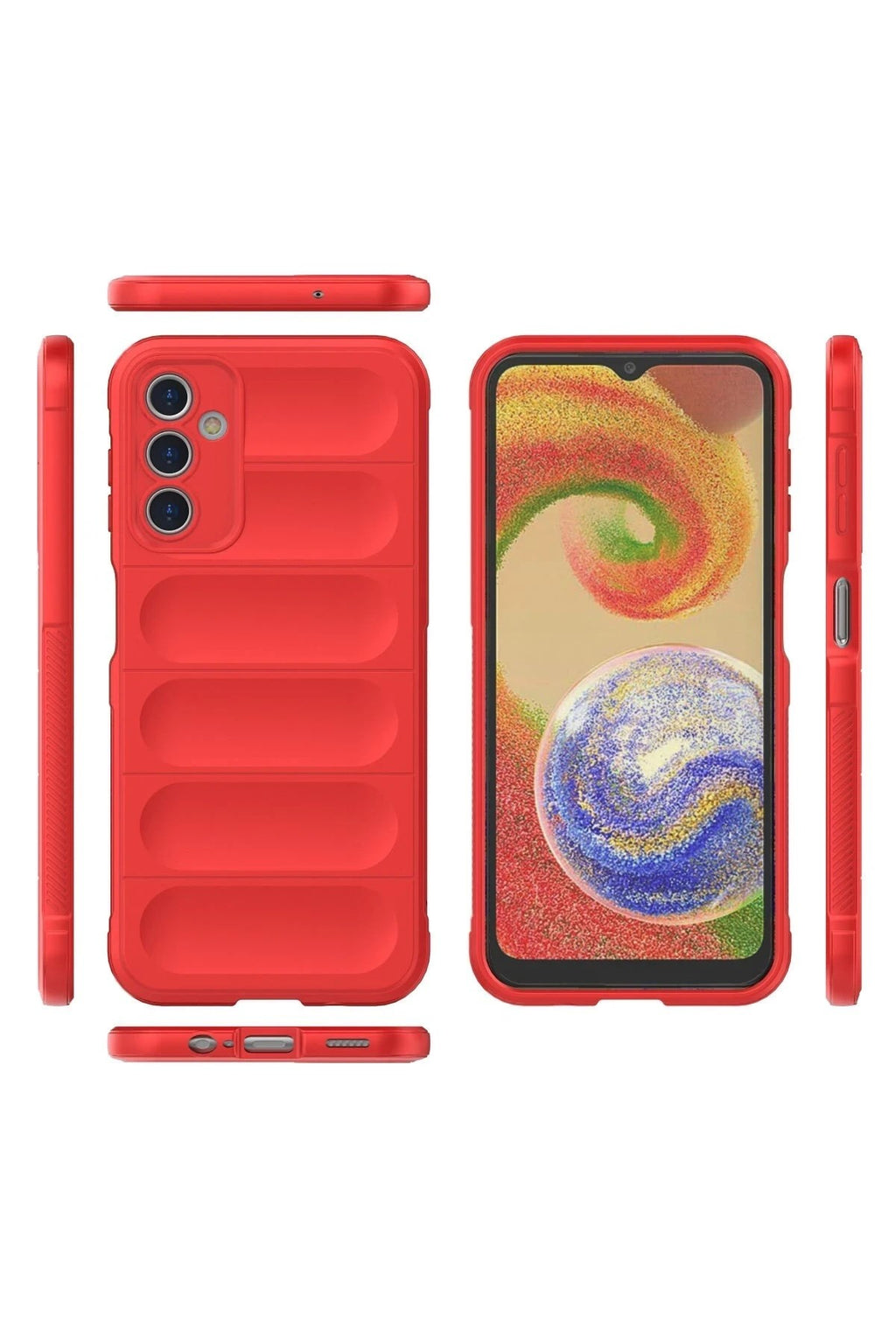 Mey İthalat® Samsung Galaxy A14 4G Kılıf Optimum Silikon - Kırmızı
