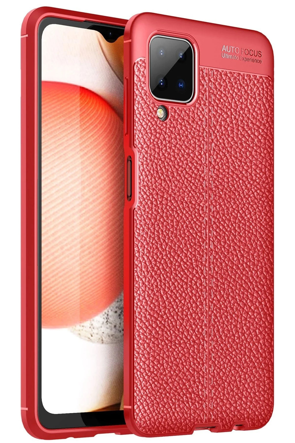 Mey İthalat® Samsung Galaxy A12 Kılıf Auto Focus Kapak - Kırmızı