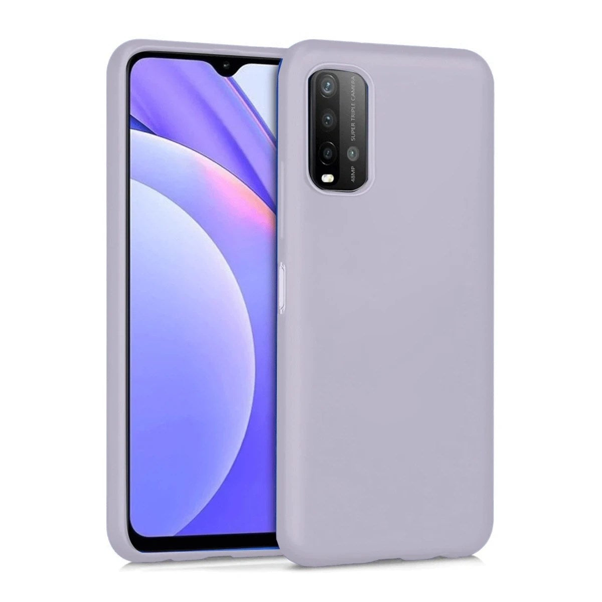 Mey İthalat® Redmi 9T Kılıf Nano içi Kadife Silikon - Lila
