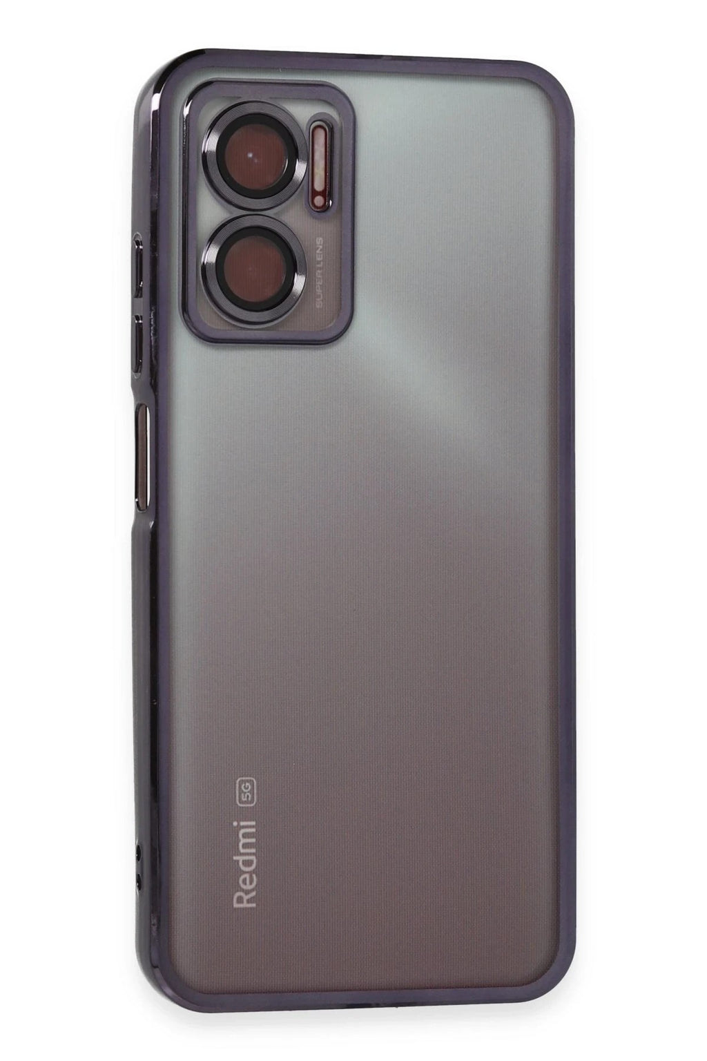 Mey İthalat® Redmi 10 5G Kılıf Lensli Silikon - Mor