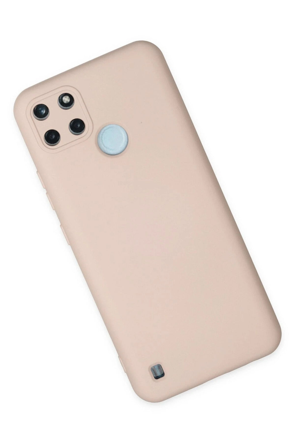 Mey İthalat® Realme C25Y Kılıf Nano içi Kadife Silikon - Pudra