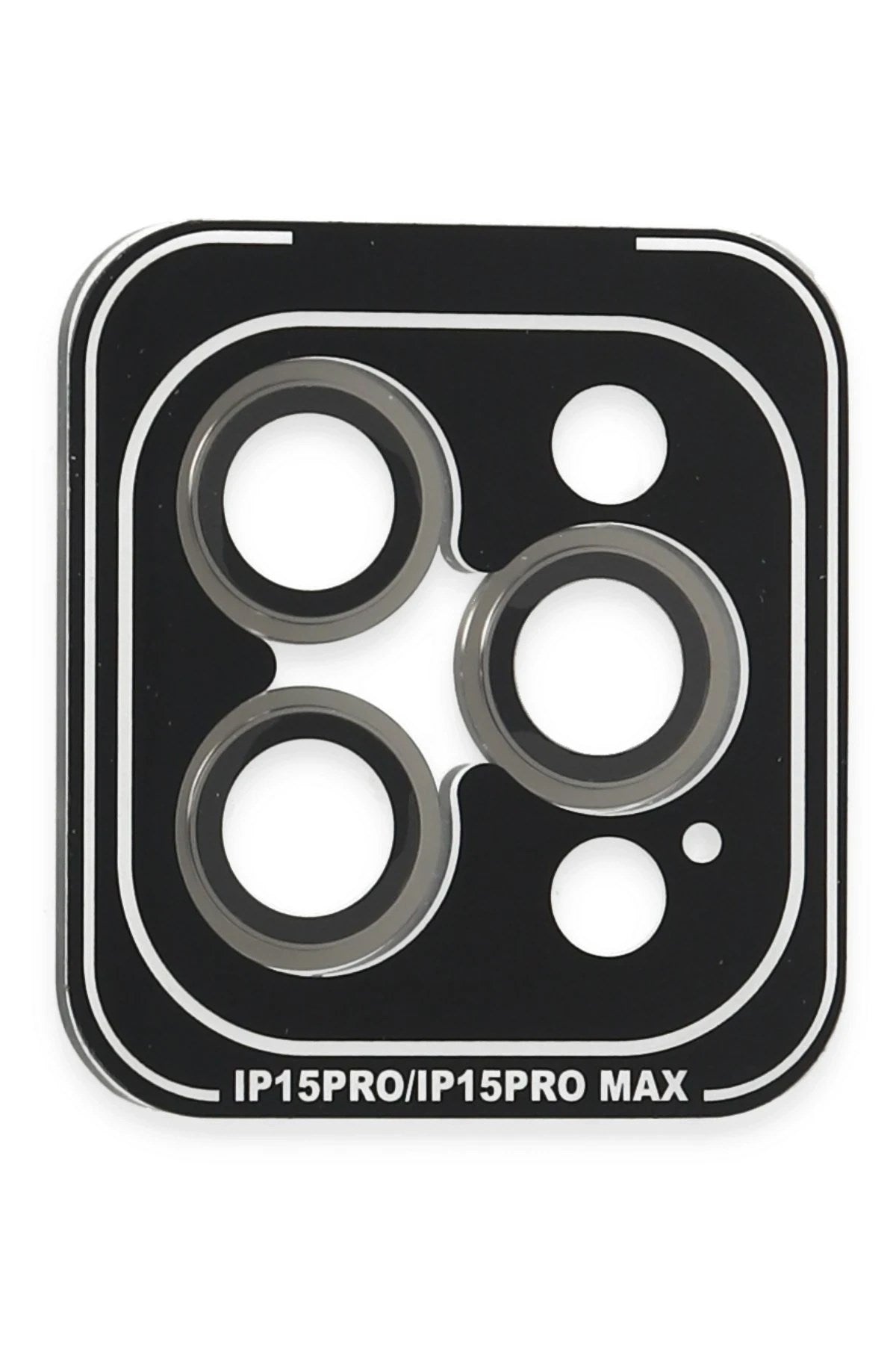 Mey İthalat® iPhone 15 Pro Max PVD Metal Kamera Lens - Gri