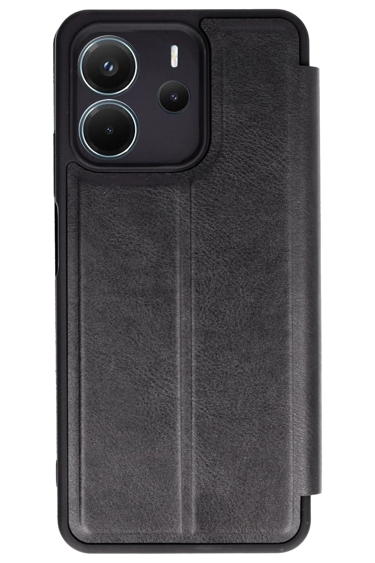 Mey İthalat® Redmi Note 14 4G Kılıf Flip Cover - Siyah