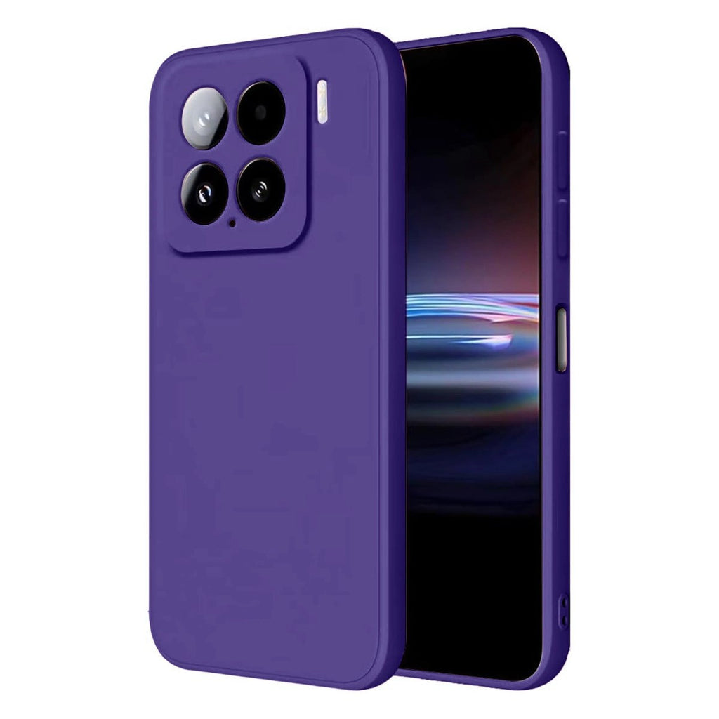 Mey İthalat® Mi 15 Pro Kılıf Nano içi Kadife Silikon - Mor