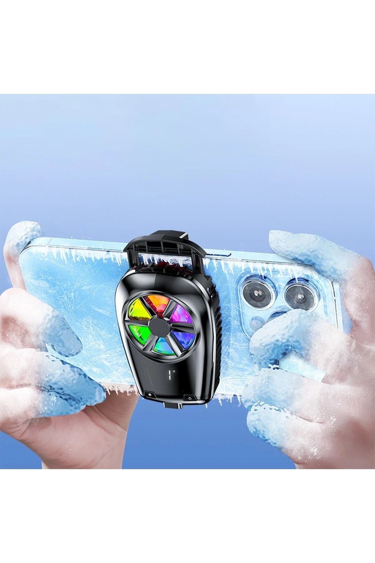 Mey İthalat® X110 Radyatör Telefon Soğutucu Fan - Siyah