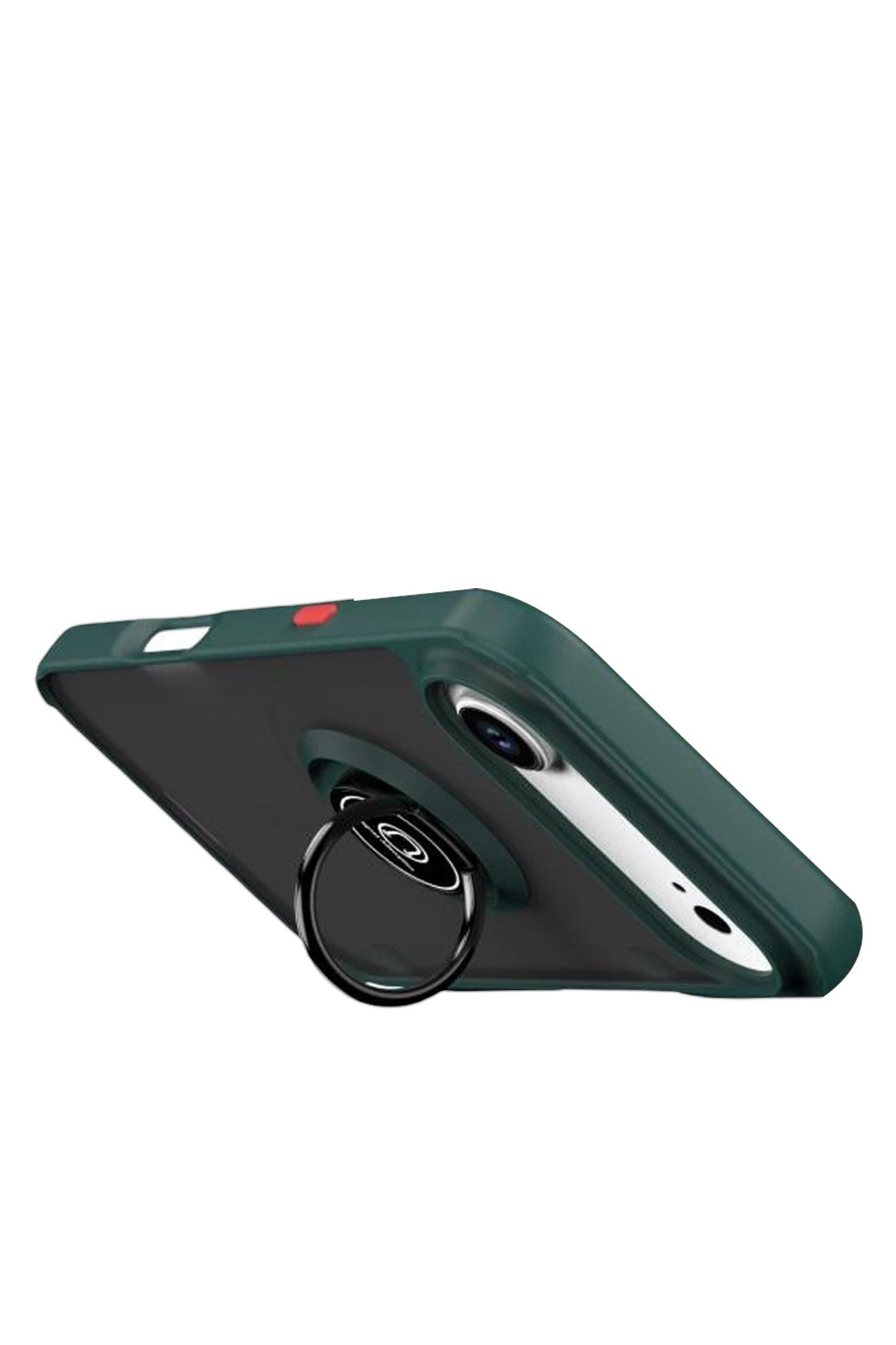 Mey İthalat® iPhone 17 Air Montreal Yüzüklü Silikon Kapak - Yeşil
