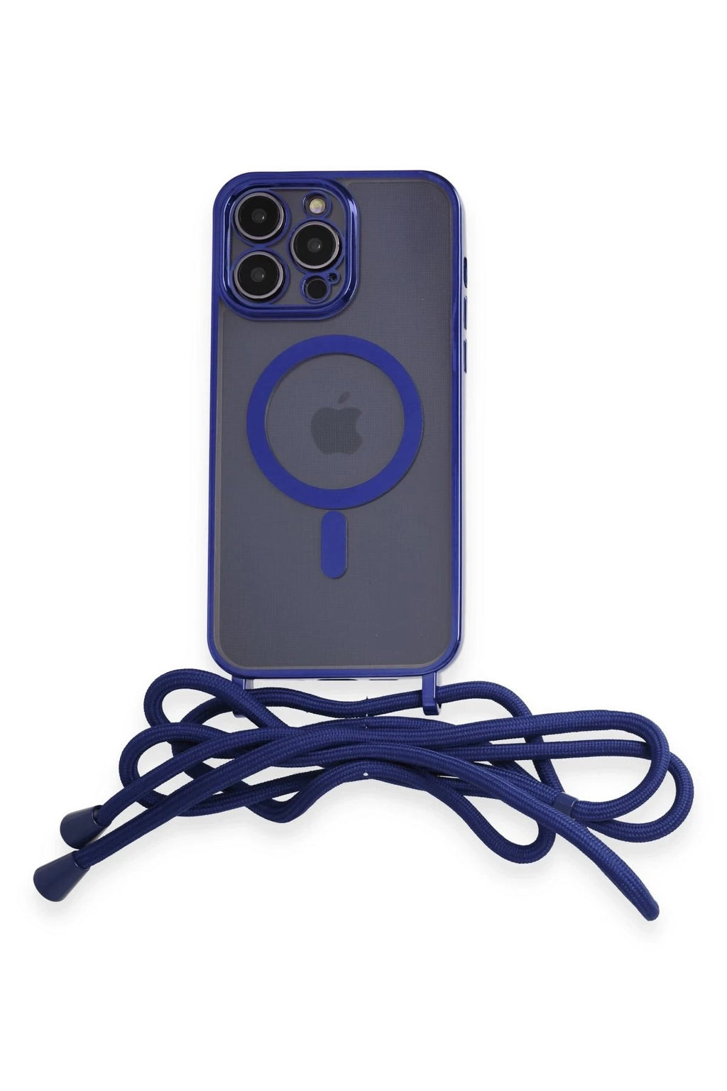 Mey İthalat® iPhone 13 Pro Kılıf Divo Lazer Askılı Magsafe Kapak - Mavi