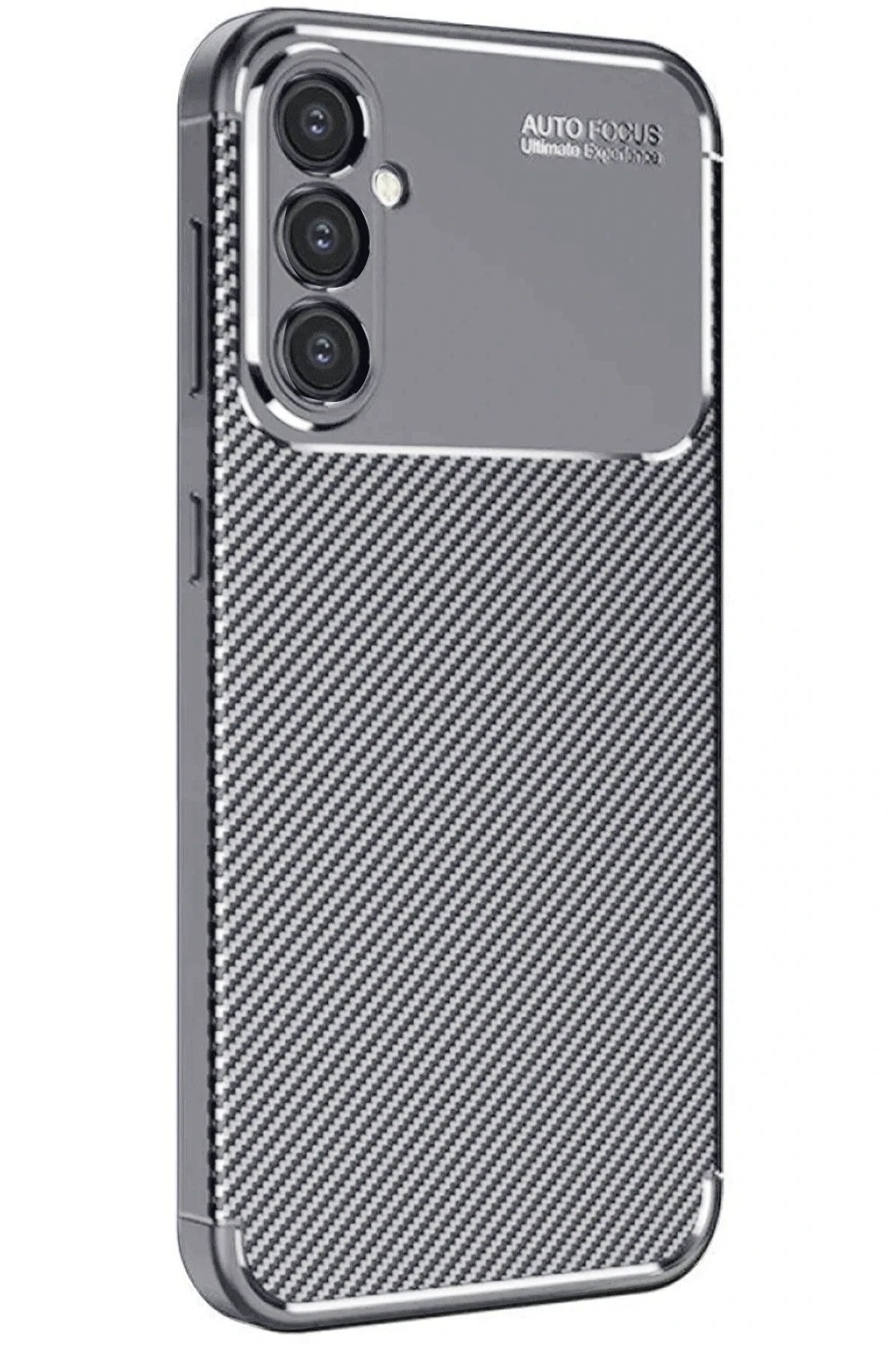 Mey İthalat® Samsung Galaxy A26 Kılıf Auto Focus Karbon Kapak - Gri