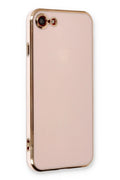 Mey İthalat® iPhone 7 Kılıf Volet Silikon - Pembe