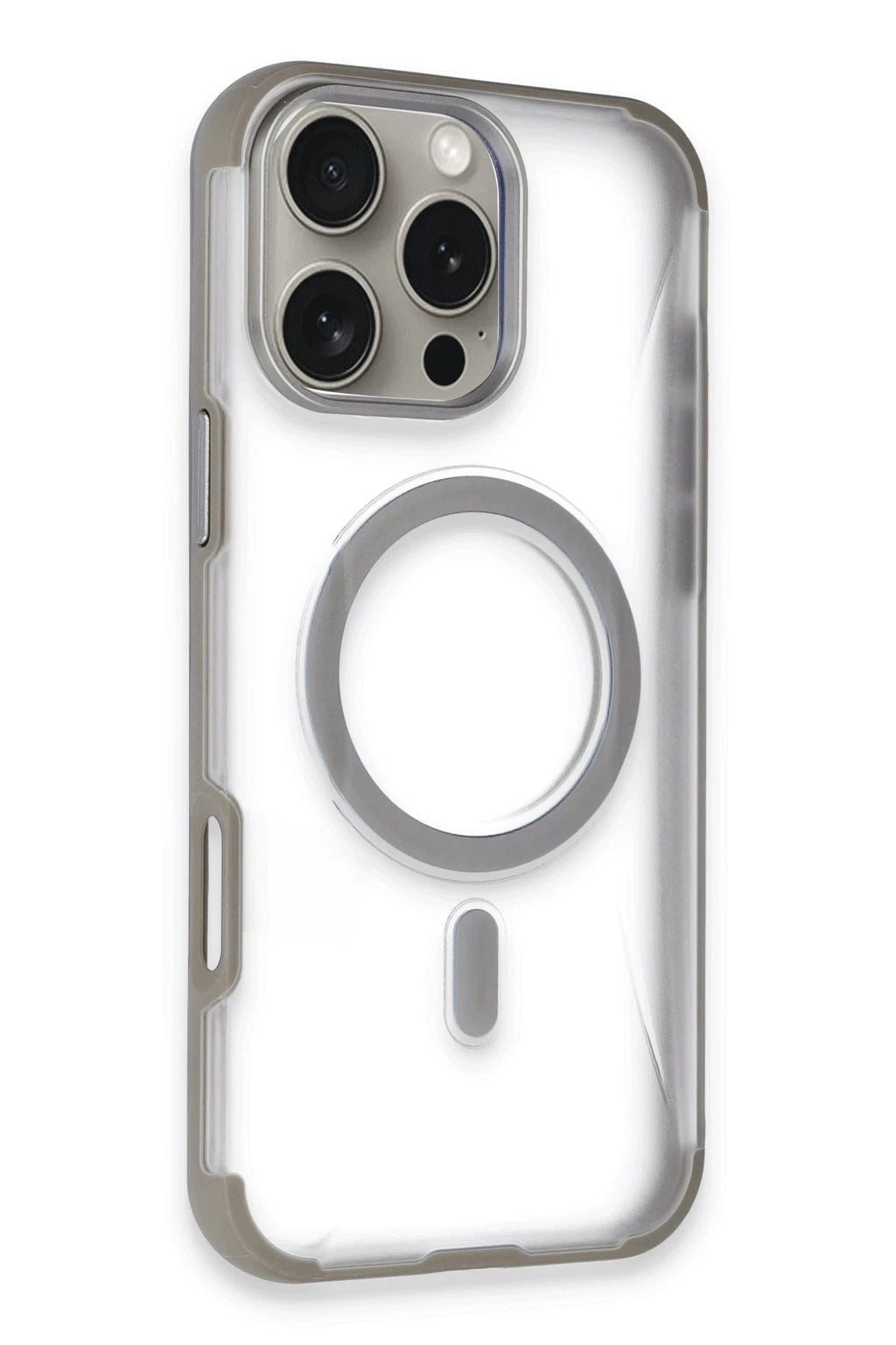 Mey İthalat® iPhone 14 Pro Max Hilton Magsafe Kapak - Titan Gri
