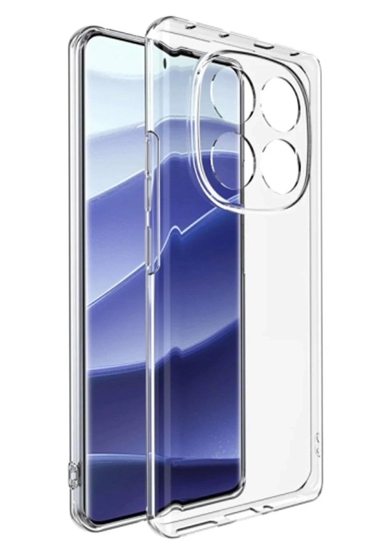 Mey İthalat® Redmi Note 14 Pro 4G Kılıf Lüx Şeffaf Silikon