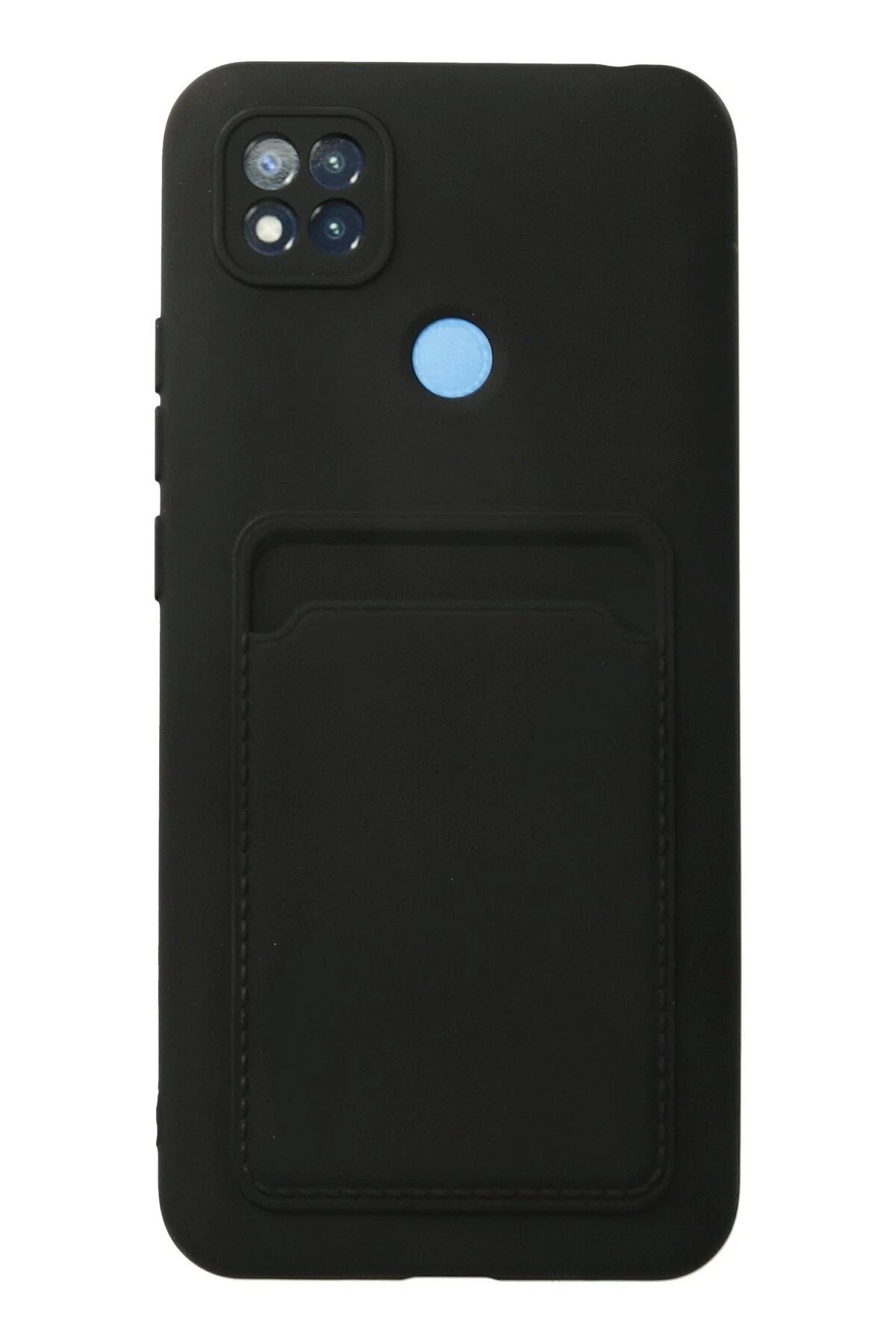 Mey İthalat® Redmi 9C Kılıf Kelvin Kartvizitli Silikon - Siyah