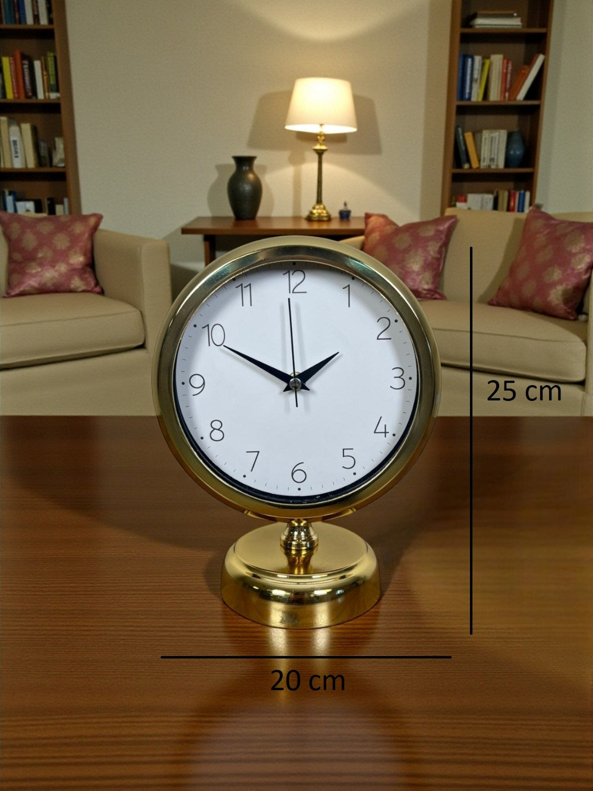 Golden Time 25 x 20 Cm Metal Masa Saati