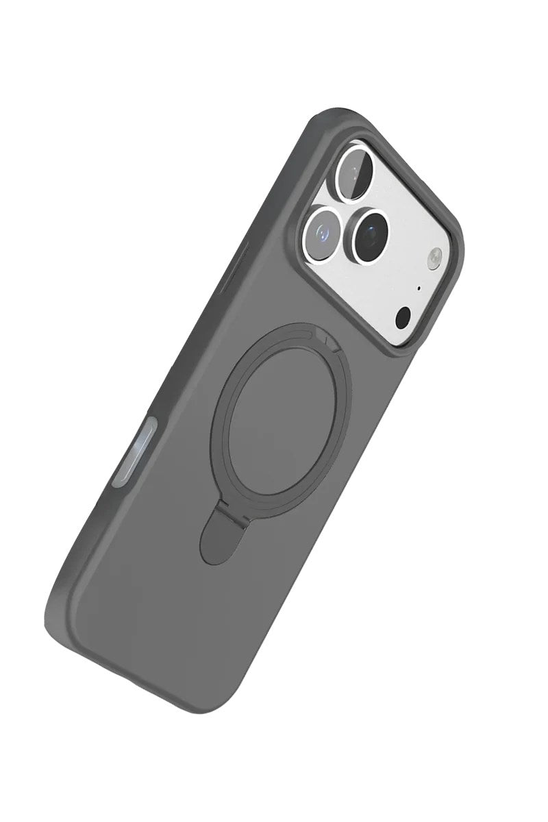 Mey İthalat® iPhone 17 Pro Max Regal Magsafe Standlı Kapak - Titan Gri
