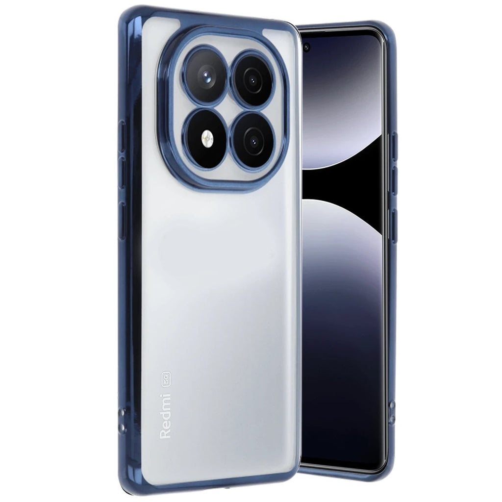 Mey İthalat® Redmi Note 14 Pro 4G Kılıf Lensli Silikon - Lacivert
