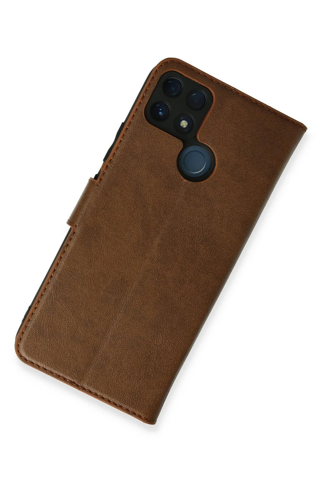 Mey İthalat® Realme C25 Kılıf Trend S Plus Kapaklı Kılıf - Taba