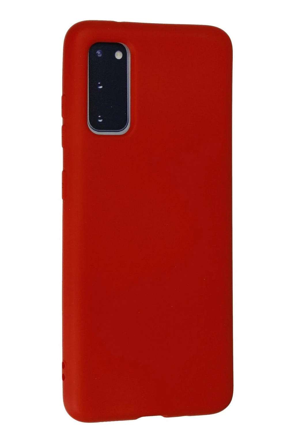 Mey İthalat® Samsung Galaxy S20 Kılıf Nano içi Kadife Silikon - Kırmızı