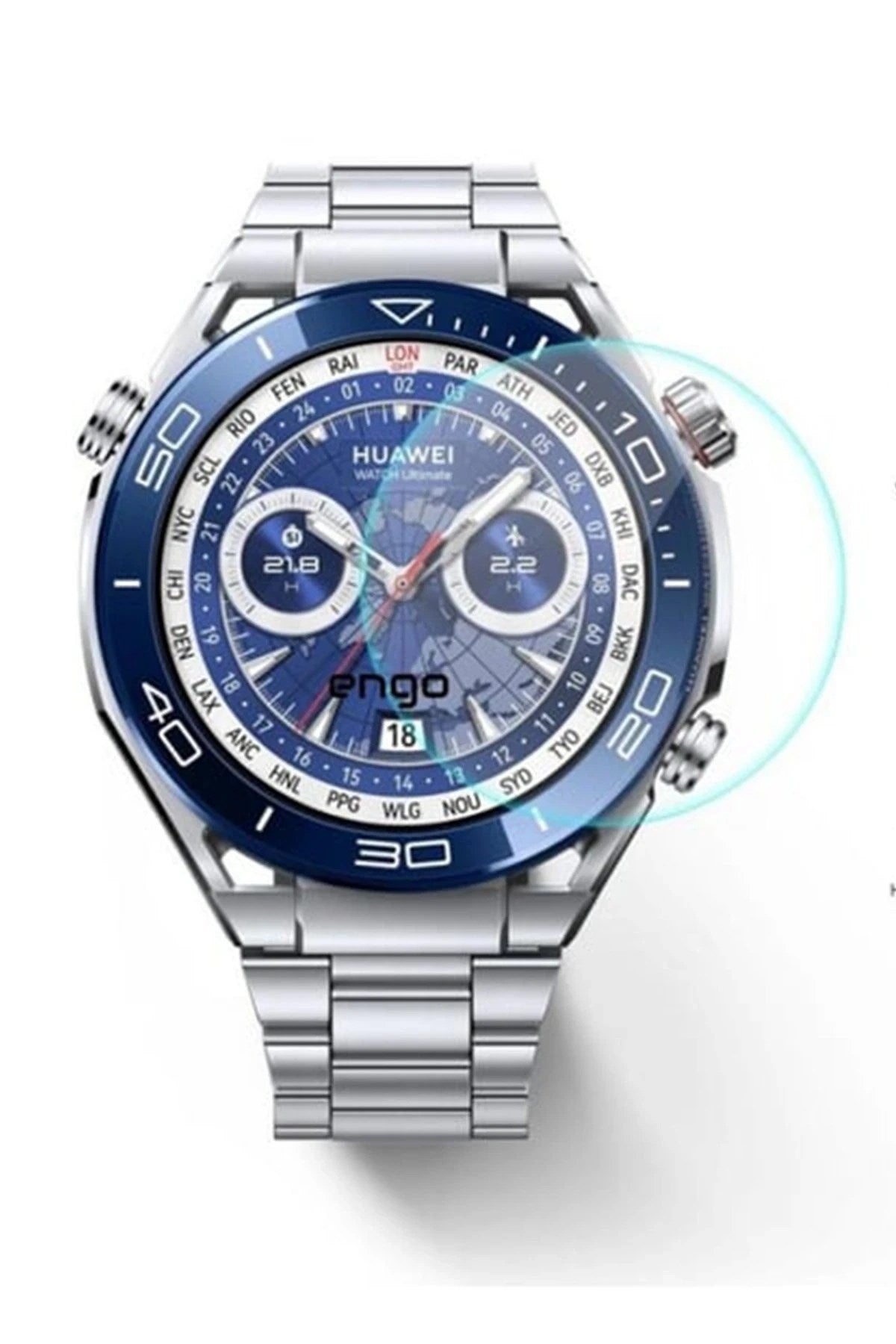 Mey İthalat® Huawei Watch Ultimate Polymer Nano Ekran Koruyucu - Şeffaf