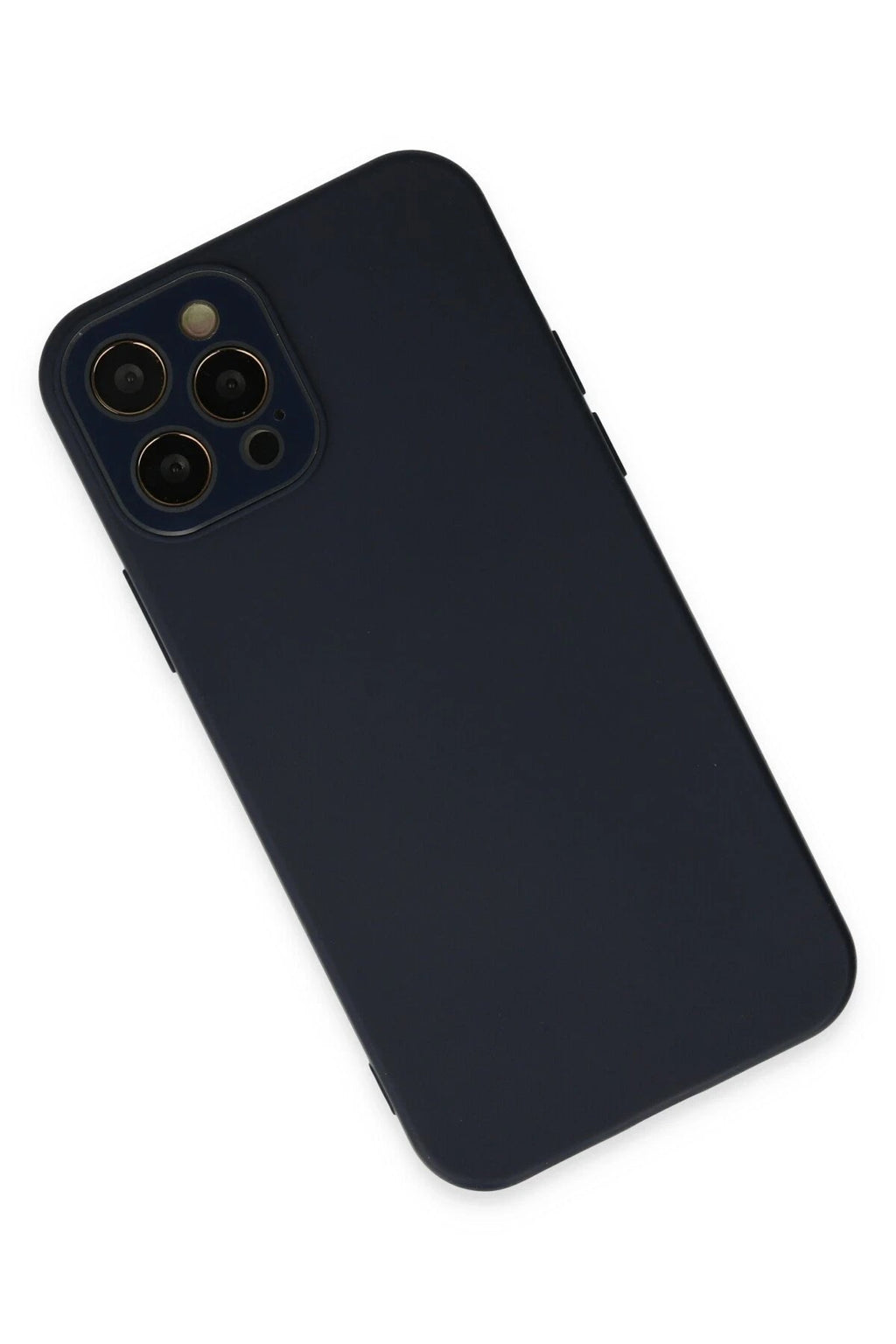 Mey İthalat® iPhone 12 Pro Max Kılıf Lansman Glass Kapak - Lacivert