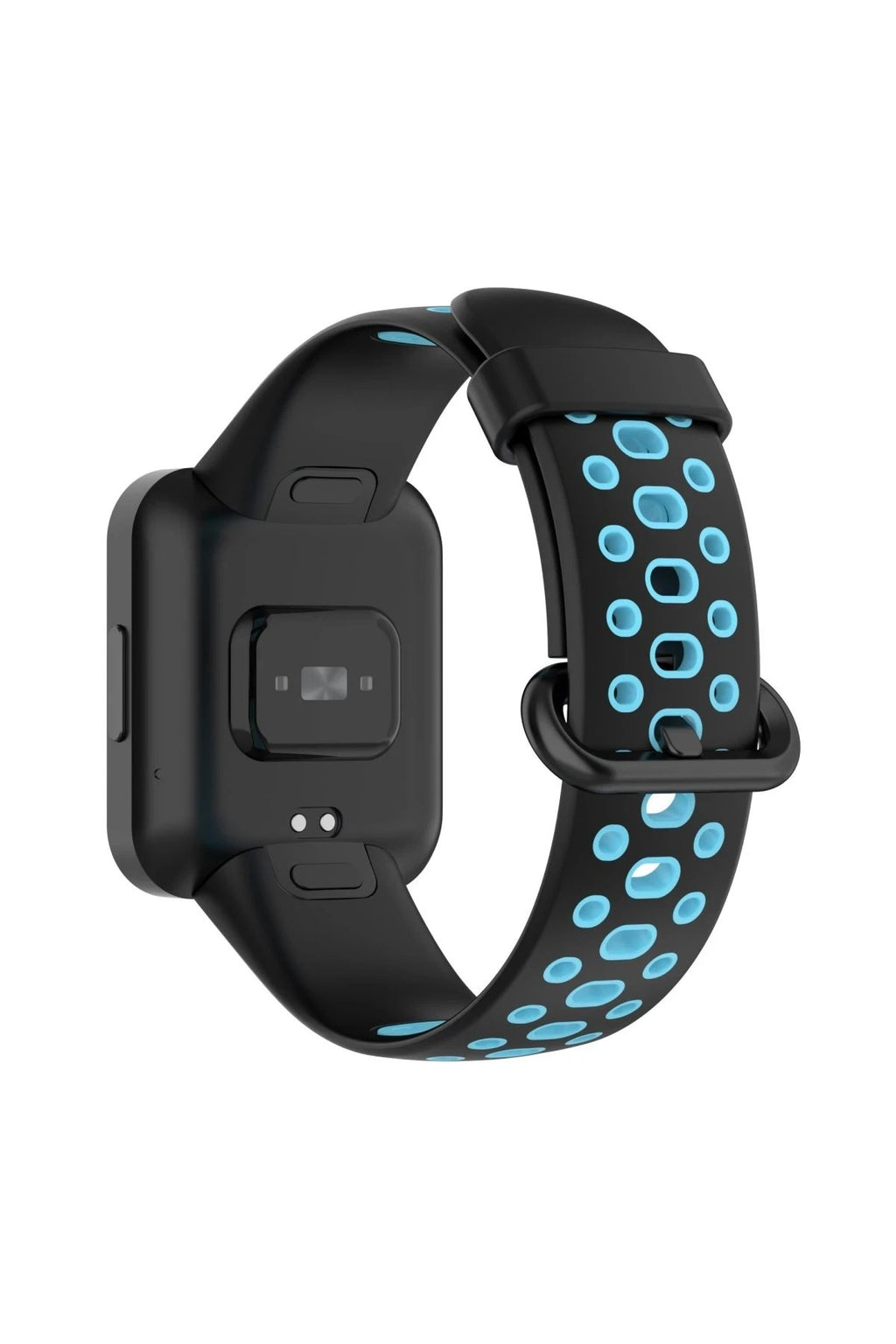 Mey İthalat® Redmi Watch 2 Spor Delikli Kordon - Siyah-Mavi