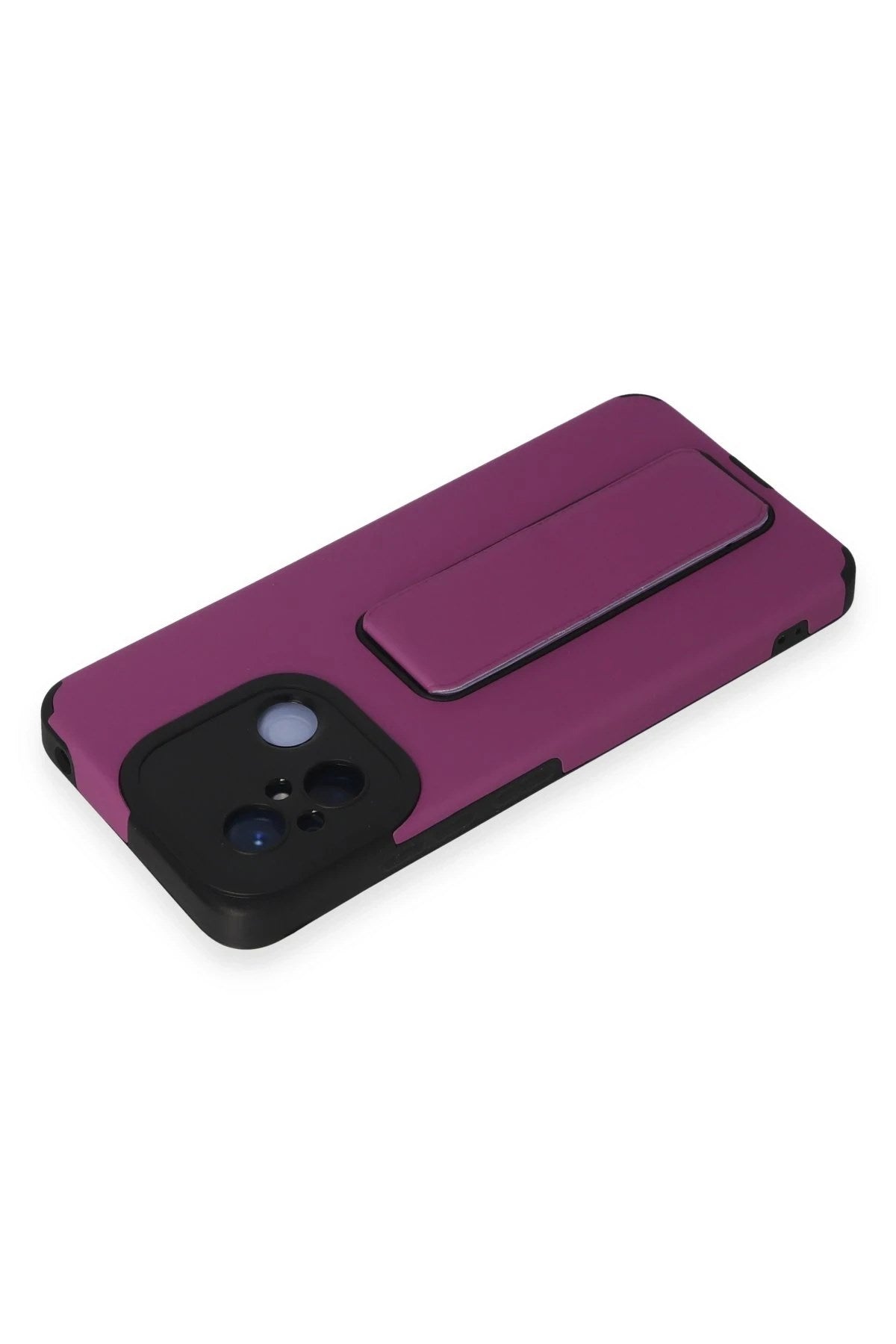 Mey İthalat® Redmi 12C Kılıf Mega Standlı Silikon - Mor