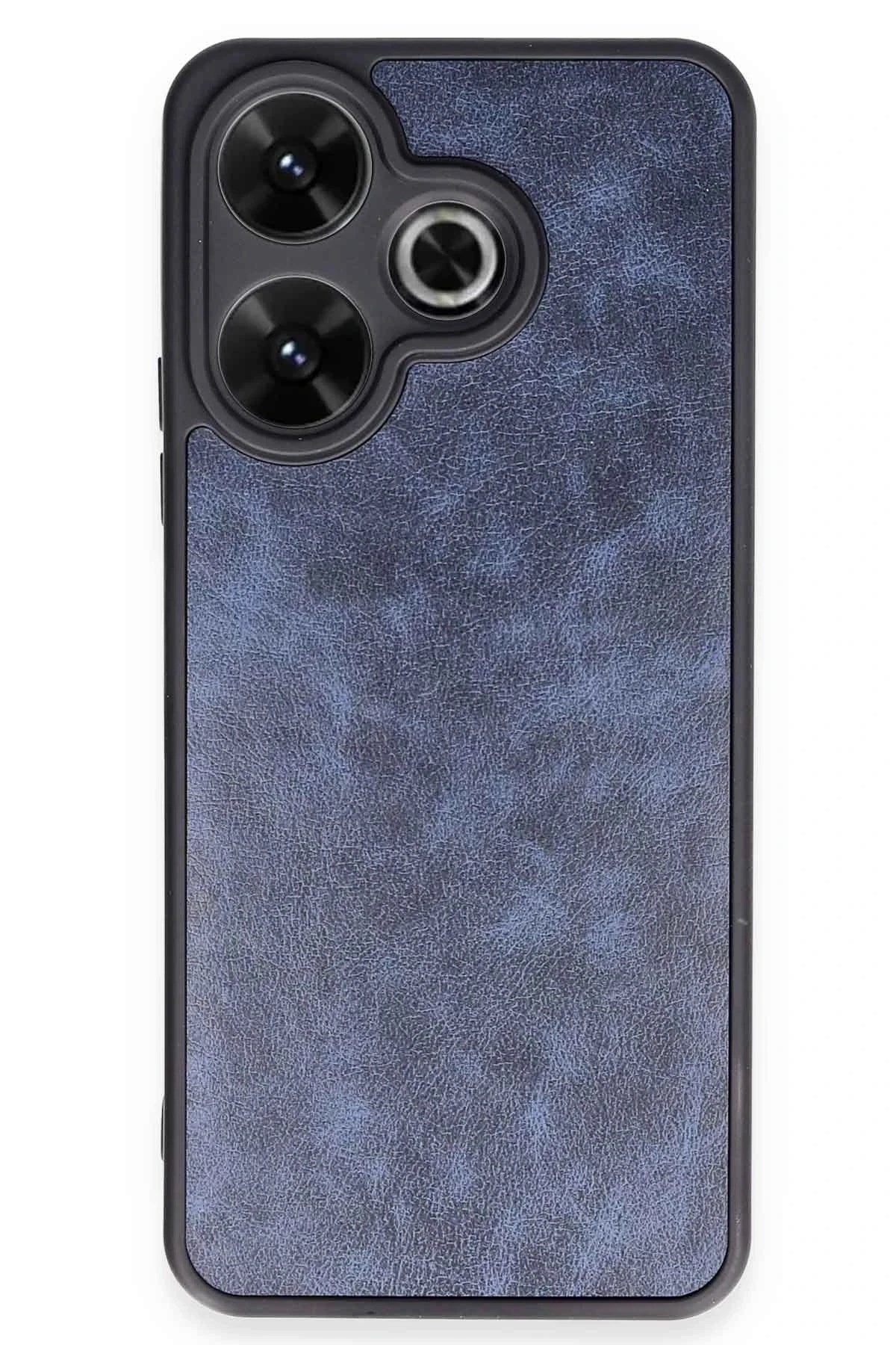 Mey İthalat® Redmi 13 4G Kılıf Aras Deri Kapak - Lacivert