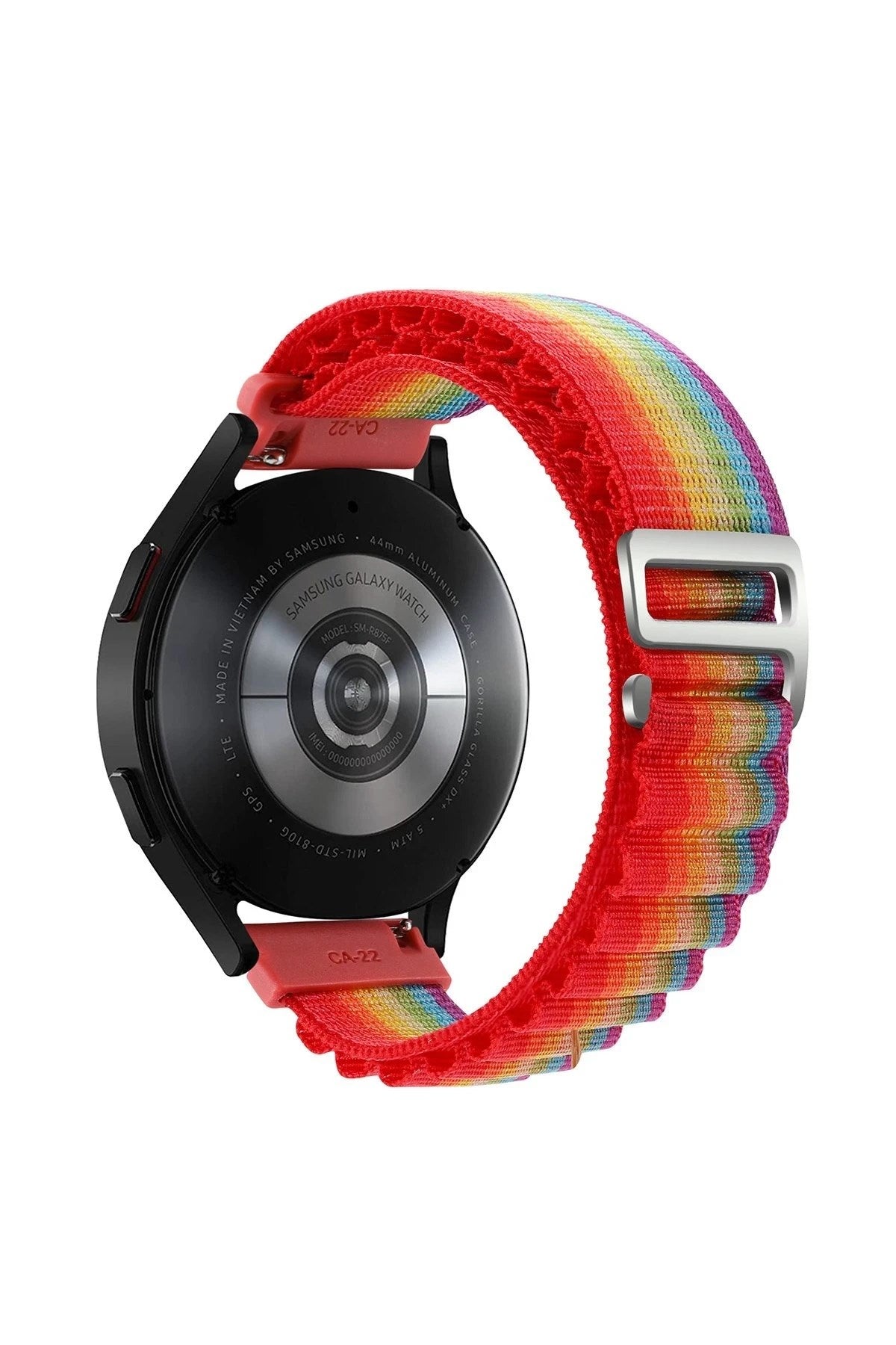 Mey İthalat® Watch 20mm KR410 Kumaş Kordon - Gökkuşağı 1