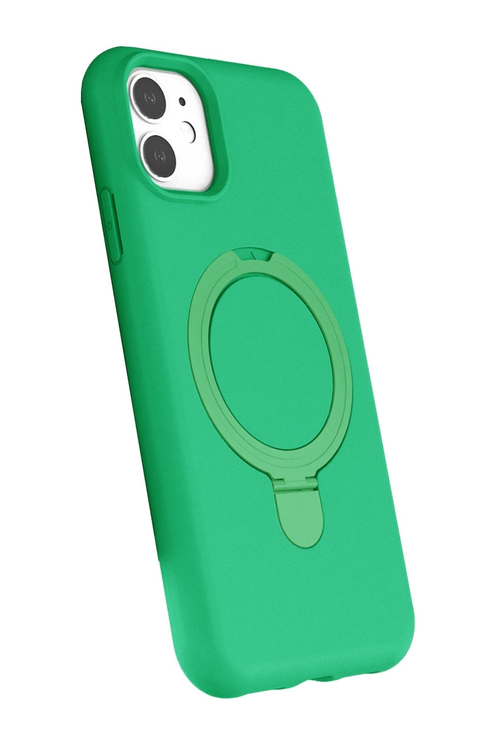 Mey İthalat® iPhone 11 Regal Magsafe Standlı Kapak - Yeşil