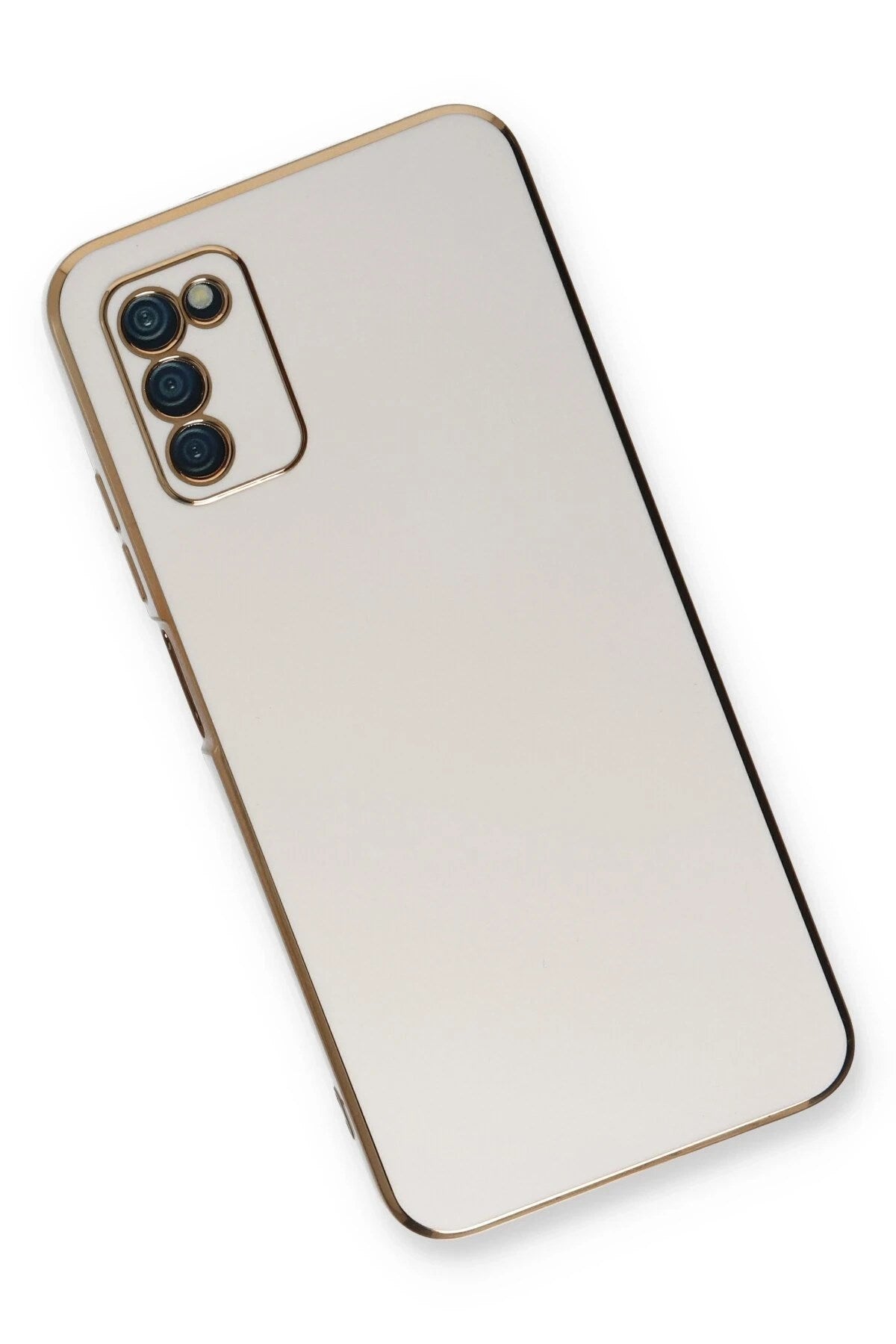 Mey İthalat® Samsung Galaxy A03S Kılıf Volet Silikon - Beyaz
