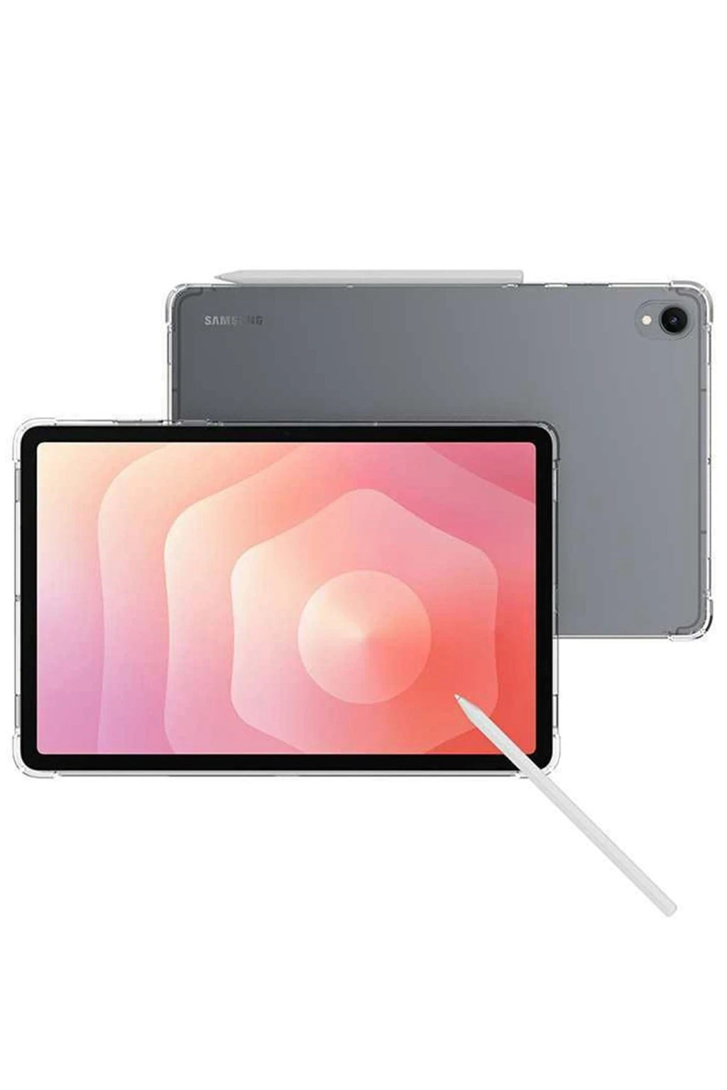 Mey İthalat® Samsung Galaxy Tab S11 Kılıf Anti Shock Tablet Silikon - Şeffaf