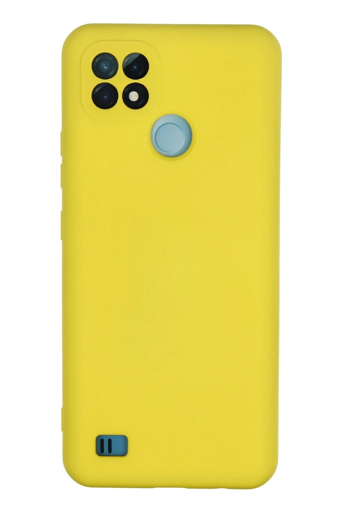 Mey İthalat® Realme C21 Kılıf Nano içi Kadife Silikon - Sarı
