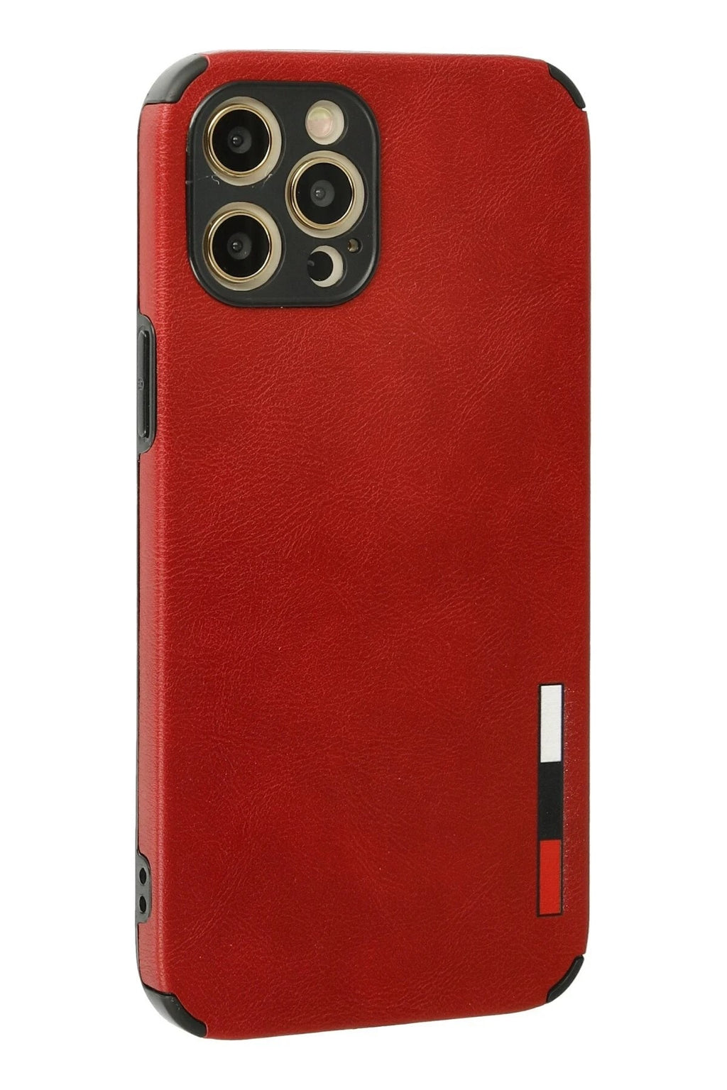 Mey İthalat® iPhone 12 Pro Max Kılıf Loop Deri Silikon - Kırmızı