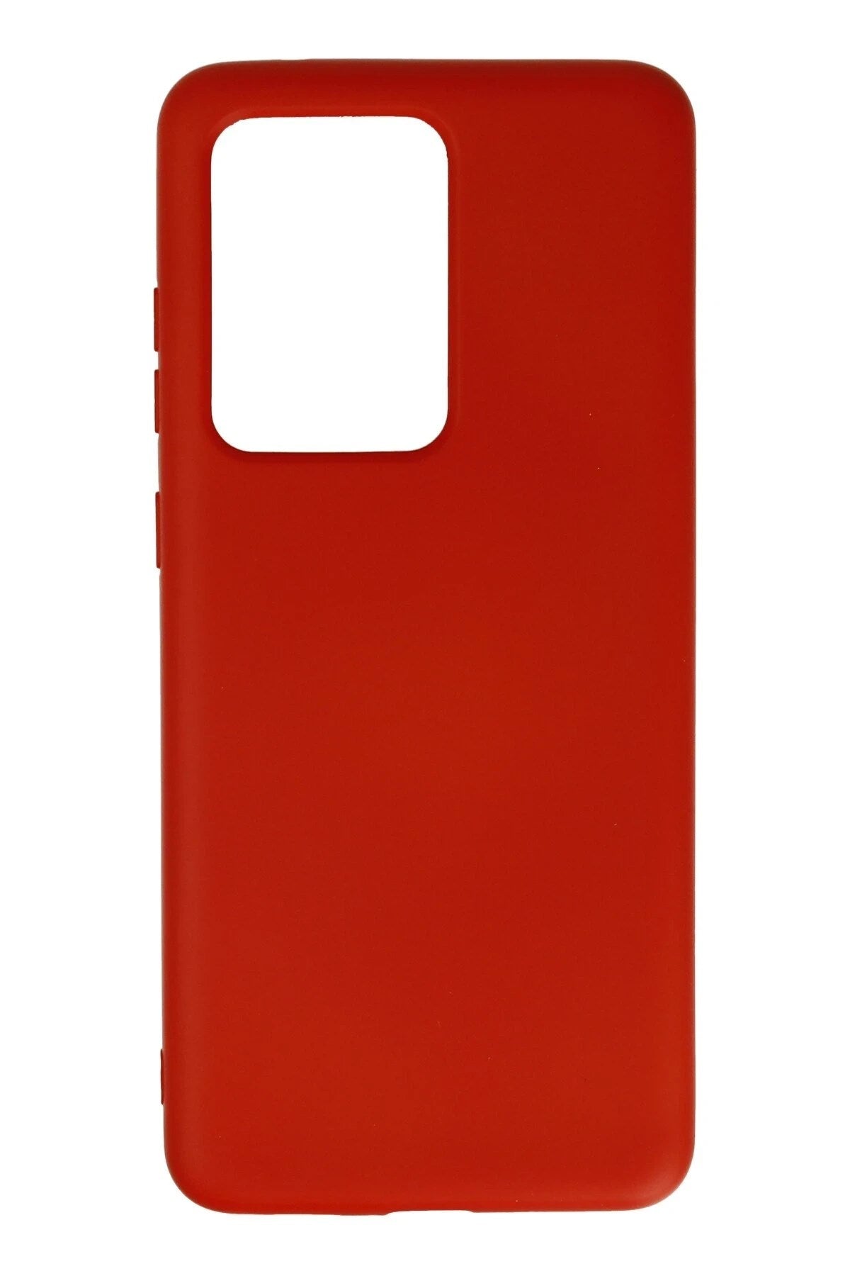 Mey İthalat® Samsung Galaxy S20 Ultra Kılıf Nano içi Kadife Silikon - Kırmızı