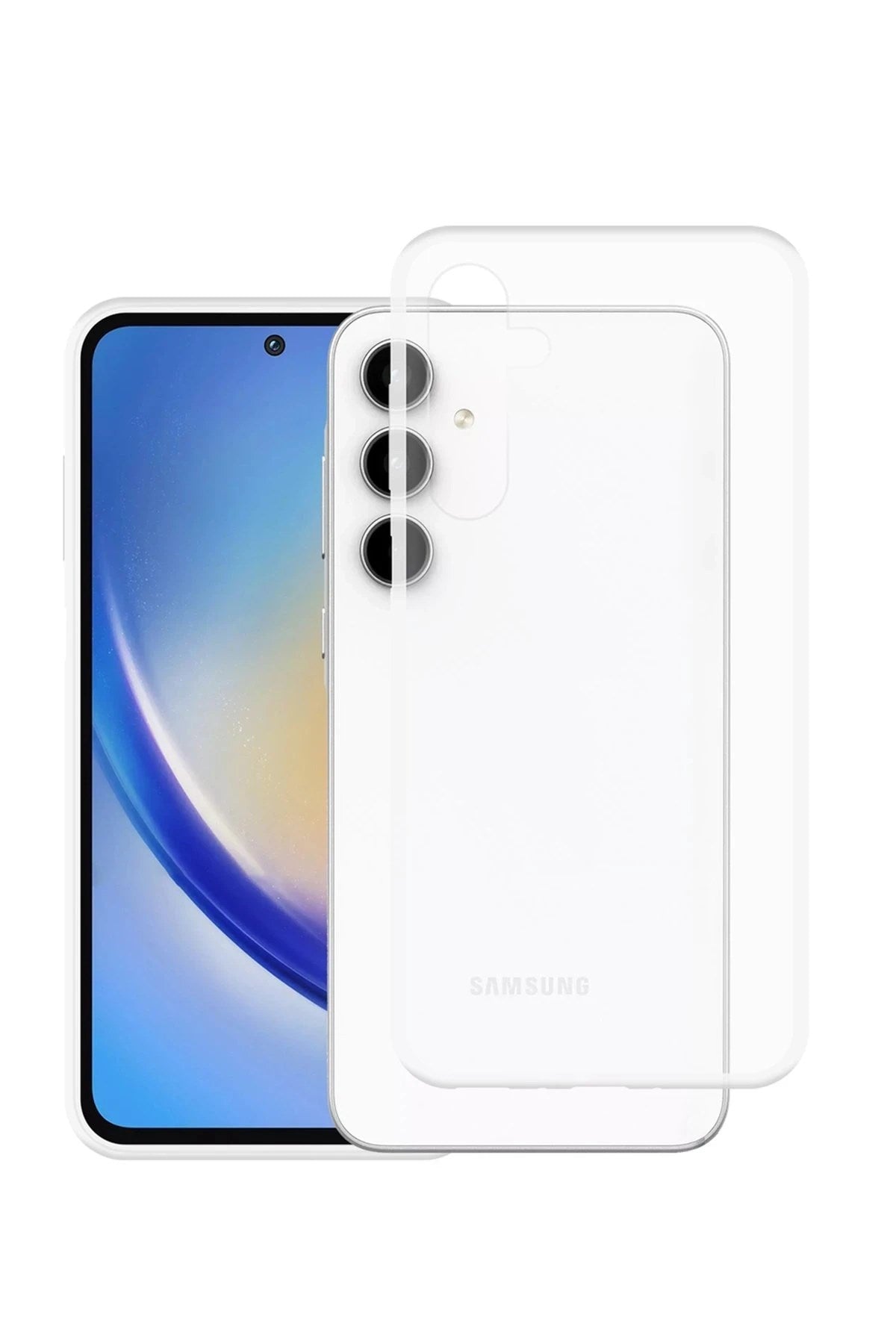 Mey İthalat® Samsung Galaxy A35 5G Kılıf Lüx Şeffaf Silikon