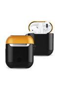 Mey İthalat® Airpods 2 (2.nesil) 3in1 Kılıf - Siyah-Sarı