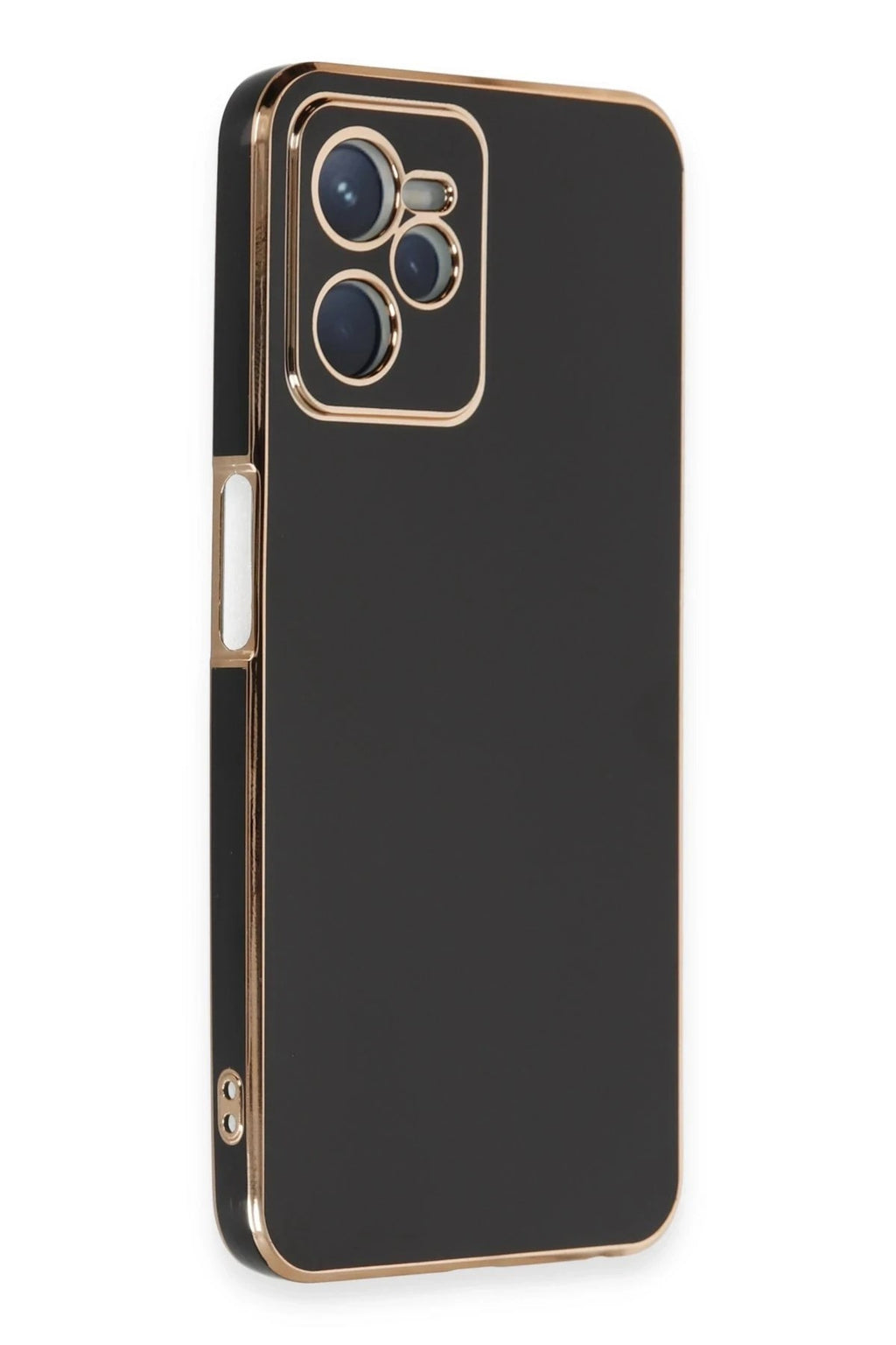 Mey İthalat® Realme C35 Kılıf Volet Silikon - Siyah