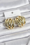 Mey İthalat® Pirinç Gold Renk Vintage Kadın Küpe